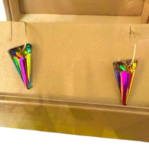 Swarovski Multicolor Geometric Earrings